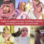 Keffiyeh Arab Head Scarf for Men Shemagh Muslim Turban Saudi Dubai Headwear - Image 6