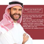 Keffiyeh Arab Head Scarf for Men Shemagh Muslim Turban Saudi Dubai Headwear - Image 7