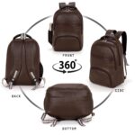 Premium Vegan Leather Backpack with Anti-Theft Pocket, Breathable Air-Mesh, 30L Storage Volume, Professional and Casual Use - Image 6