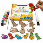 ImagiVibe Paint Your Own Dino Fridge Magnets Kit for Kids | 6 MDF Dinosaur Cutouts DIY Painting Activity with Colours & Brush | Creative Screen-Free Art & Craft Kit | Made in India (Dinosaurs) - Image 9