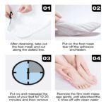 Besque Lavender Foot Peel Mask for Dead Skin Removal | Exfoliating Foot Spa Peel Mask for Dry, Cracked & Callused Feet | Deep Nourishing & Skin Renewal Foot Mask for Men & Women (5) - Image 4