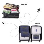 NFI Essentials Packing Cubes 6 pcs Travel Storage Clothes Packing Organizers set Clothes Space Saver Bags Cosmetics, Underwear, shoes, Luggage organizer - Image 3