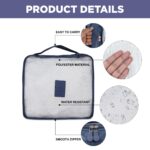 NFI Essentials Packing Cubes 6 pcs Travel Storage Clothes Packing Organizers set Clothes Space Saver Bags Cosmetics, Underwear, shoes, Luggage organizer - Image 4