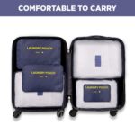 NFI Essentials Packing Cubes 6 pcs Travel Storage Clothes Packing Organizers set Clothes Space Saver Bags Cosmetics, Underwear, shoes, Luggage organizer - Image 8