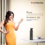 LONGWAY Rush 1 LTR Stainless Steel Water Bottle | Leak-Proof & Rust-Free Design | Perfect for School, Office, Home, Gym, Travel & Ideal for Men, Women & Kids (1000 ml, Black) - Image 3