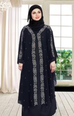 Nida fabric Free Size Muslim Burqa/Abaya & Burkha Dress for Muslim women and Girl's (F04-Burkha) - Image 5