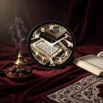 NILOY Islamic Quran & Tasbih Spiritual Wall Clock for Home, Living Room & Prayer Room, Silent Non-Ticking Quartz Movement, 12-inch Round Wall Watch, Premium Muslim Divine Art Decor - Image 6