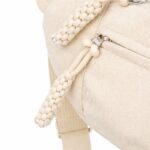 TOURISTIANO Waist Bag for Men | Stylish Side Bag | Multi-Pocket Adjustable Cross Body Fanny Pack Sling Bag for Hiking, Travel, Camping, Outdoor Sports, Cycling | Off White - Image 3