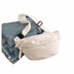 TOURISTIANO Waist Bag for Men | Stylish Side Bag | Multi-Pocket Adjustable Cross Body Fanny Pack Sling Bag for Hiking, Travel, Camping, Outdoor Sports, Cycling | Off White - Image 5