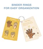 Carson Dellosa 216 Sign Language Flash Cards for Toddlers Ages 3+, 4 Pack of ASL Vocabulary and Sight Word Flash Cards with Signs - Image 5