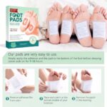 Herbal And Gentle Ingredient Detox Foot Pads (10 pieces), Natural Ingredients for Sleep Aid, Pain Relief, Toxin Removal with Bamboo Vinegar and Acupoint Micro-Massage Technology (White) (Pack Of 1) - Image 3