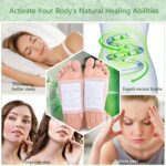 Herbal And Gentle Ingredient Detox Foot Pads (10 pieces), Natural Ingredients for Sleep Aid, Pain Relief, Toxin Removal with Bamboo Vinegar and Acupoint Micro-Massage Technology (White) (Pack Of 1) - Image 4