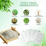 Herbal And Gentle Ingredient Detox Foot Pads (10 pieces), Natural Ingredients for Sleep Aid, Pain Relief, Toxin Removal with Bamboo Vinegar and Acupoint Micro-Massage Technology (White) (Pack Of 1) - Image 8