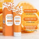 Orange Whitening Exfoliating Brightening Gel for Face and Body, with Vitamin C, Moisturising, Deep Cleansing, Brightening Scrub - Image 6