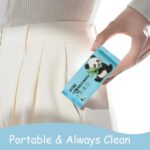Mini Wet Wipes Pocket Pack – 64 Disposable Water Tissues for Daily Hygiene, Baby Care & Travel | Alcohol Free and Fragrance Free| Skin-Safe Baby Wipes for Hand & Face - Image 4