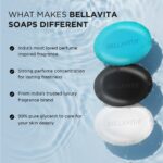 BELLAVITA Perfume Bathing Soap Bar for Men 3 x 100Gm with Pure Glycerin for Glowing Skin | CEO Man, Skai Aquatic and White Oud | Paraben and SLS Free - Image 7