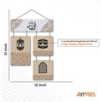 Artvibes Islamic Calligraphy Decorative Wall Hanging Wooden Art Decoration item for Living Room | Islamic Decoration | Wall Poster | Art Painting| Stylish Modern Decor Item | Gift Items (WH_6514N) - Image 6