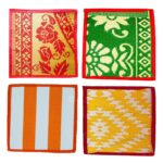 Plastic Handcrafted Pooja Floor Mat Asan Small Matt for Home Living Room, Outdoor Also Use Meditation Prayer and Sitting Mat, Aasan Mat, Chatai - Random Colour and Design (1.5X 2 ft) (2) - Image 3