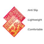 Plastic Handcrafted Pooja Floor Mat Asan Small Matt for Home Living Room, Outdoor Also Use Meditation Prayer and Sitting Mat, Aasan Mat, Chatai - Random Colour and Design (1.5X 2 ft) (2) - Image 4