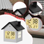 HOME SKILL ® House-Shaped Digital Alarm Clock with Week,Date,Days-Month,Temperature Display,Compact Desk Table Clock for Students,Office,Bedroom,Living Room,Corporate Use (Luminous House Clock) - Image 3