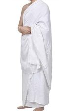 Weinbux Ihram Ehram Ahram for Men for Hajj and Umrah - 2 Towels (Top and Bottom) | Dry Fast Microfiber Woven Technology for Men | Skin Friendly | White - Image 3
