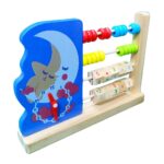 Wooden Learning Clock for Kids - Math Toy with Abacus & Numbers | Educational Gift for Toddlers 3+ Years | Random Designs - Image 3