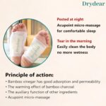 100% Herbal And Gentle Ingredient Detox Foot Pads, 20 Pieces, Natural Ingredients for Sleep Aid, Pain Relief, Toxin Removal with Bamboo Vinegar and Acupoint Micro-Massage Technology (Free Size, 2, count) - Image 6