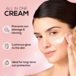 RENEE Lumi Glow Highlighting Sunscreen with SPF 50 | In-Vivo Tested | With Niacinamide & Hyaluronic Acid | Lightweight & Non-Sticky | No White Cast | Protects against UVA-UVB | Radiant Finish | 50g - Image 3