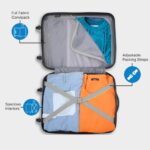 Skybags Cabin Trooper 55 Cms Small Abs Hardshellsided 4 Wheels Spinner Printed Luggage/Inline Suitcase/Trolley Back (Pale Green), Large - Image 6