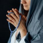 Ferreferreve 12 Sets Muslim Tasbih 99 Rosary Beads 8mm Green Islam Prayer with Allah Names Engraved Ramadan Muslim Gift, Islamic Ceremony Religious Eid Ramadan Gift for Men and Women(Blue) - Image 3