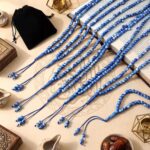 Ferreferreve 12 Sets Muslim Tasbih 99 Rosary Beads 8mm Green Islam Prayer with Allah Names Engraved Ramadan Muslim Gift, Islamic Ceremony Religious Eid Ramadan Gift for Men and Women(Blue) - Image 6