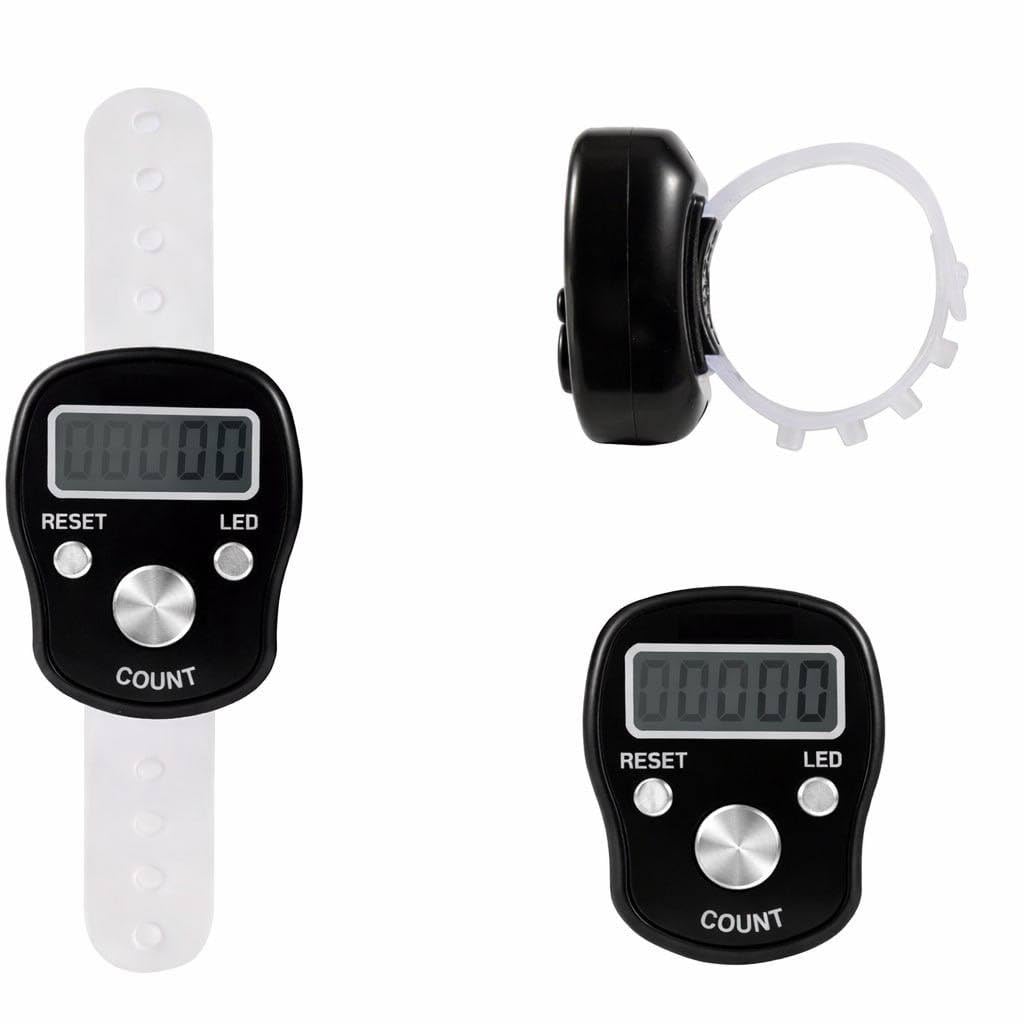 Digital Tally Counter Finger Ring | Electronic LCD Tasbeeh & Jap Mala Counter | Portable Handheld Digit Clicker Machine for Meditation, Sports & Inventory | Multicolor (Plastic, Pack of 5) - Image 8