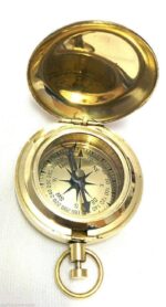 Falcon Traders 2 Inch Push Button Solid Brass Pocket Magnetic Compass Direction Finder - Image 3