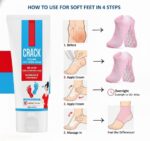 Varenza Moisturising Gel Heel Socks with Cracked Heel Repair Foot Cream | Deep Hydration for Dry, Cracked Heels | Overnight Foot Care for Soft & Smooth Feet (Multicolor) - Image 6