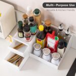ALOXE Premium Large Makeup Organisers | Upgraded Storage Box and Organiser with Drawers for Dressing Table, Skincare, Makeup Storage & Accessories (White) - Image 7
