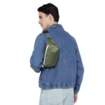 uppercase Cubo Waist Bag for Men & Women– Crossbody Sling Bag for Biking Travel, Outdoor Sports, Camping, Hiking, Cycling | Waist Pouch with Adjustable Strap, Compartment and Zipper Pockets (Green) - Image 3