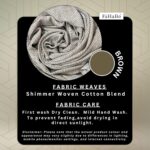 Shimmer Woven Cotton Blend Scarf for Women – Lightweight Hijab & Stole Wrap | 73 x 29 Inches - Image 3