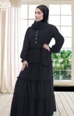 Nida fabric Free Size Muslim Burqa/Abaya & Burkha Dress for Muslim women and Girl's (M02-Burkha) - Image 3