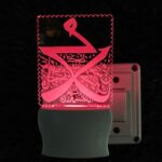Talgo Islamic PANJATAN 3D Optical Illusion Acrylic Night Lamp, 7 Colors RGB Auto Colour Changing LED Plug and Play Night Light, Office Light, Best for Gift - Pack of 1 (SD119,Multicolour, 3 Inch) - Image 5
