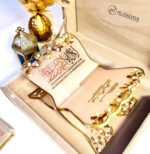 Luxury Quran Gift Set with Prayer Mat, Tasbih Beads, Digital Counter, Rehal & Attar | Islamic Ramadan Eid Gift Hamper for Nikah & Housewarming | Al‑Hadaya's Hubb Al‑Iman – Beige - Image 5