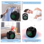 Multi Function Digital Clock LCD Projection Clock Rotatable Digital LCD Projector Alarm Clock with Talking Feature Projection on Ceiling Temperature Snooze Function Home Decor Table Clock - Image 6