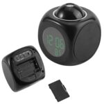 Multi Function Digital Clock LCD Projection Clock Rotatable Digital LCD Projector Alarm Clock with Talking Feature Projection on Ceiling Temperature Snooze Function Home Decor Table Clock - Image 7