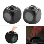 Multi Function Digital Clock LCD Projection Clock Rotatable Digital LCD Projector Alarm Clock with Talking Feature Projection on Ceiling Temperature Snooze Function Home Decor Table Clock - Image 8