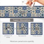 Earwig Anti-Skid Water Absorbent/Soaking Washable Mat for Bathroom/Entrance/Kitchen/Bedside/Door/Living-Room/Prayer Room Floor Mats, Carpets for Kitchen Floor[2 PCS] (EW-05) - Image 3
