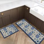 Earwig Anti-Skid Water Absorbent/Soaking Washable Mat for Bathroom/Entrance/Kitchen/Bedside/Door/Living-Room/Prayer Room Floor Mats, Carpets for Kitchen Floor[2 PCS] (EW-05) - Image 5