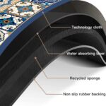 Earwig Anti-Skid Water Absorbent/Soaking Washable Mat for Bathroom/Entrance/Kitchen/Bedside/Door/Living-Room/Prayer Room Floor Mats, Carpets for Kitchen Floor[2 PCS] (EW-05) - Image 6