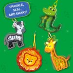 Skillmatics Shake-its – Glitter Craft Kit for Kids, DIY Animal Arts & Crafts with Keychains, Mess-Free Activity, Travel Toy, Birthday Gift for Girls & Boys Ages 4, 5, 6, 7, 8, 9 - Image 4