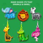 Skillmatics Shake-its – Glitter Craft Kit for Kids, DIY Animal Arts & Crafts with Keychains, Mess-Free Activity, Travel Toy, Birthday Gift for Girls & Boys Ages 4, 5, 6, 7, 8, 9 - Image 9