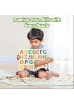 Wooden Board Puzzle Set for Kids | Numbers, Alphabet & Hindi Varnamala Learning Boards | 3-in-1 Educational Wooden Toy | Birthday & Return Gift for Kids 3+ - Image 3