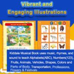 Kiddale ABC & 123 Smart Sound Book for Toddlers | Interactive Electronic Learning Book for Kids | Musical & Talking Activity Book for Ages 1-4+ - Image 4